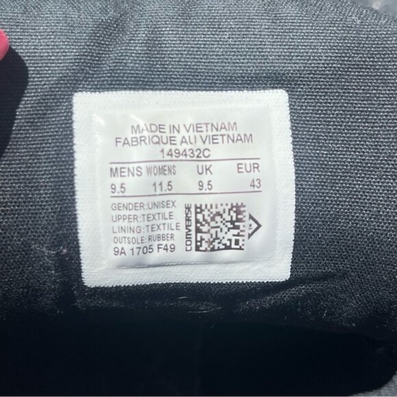 Converse Chuck Taylor All Star Black High-Top Sneakers - Picture 10 of 13